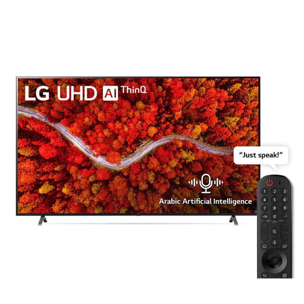 LG UHD TV 86" UP80 Series, 4K Active HDR WebOS Smart AI ThinQ | 86UP8050PVB